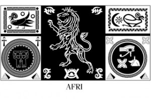 Africa flag text